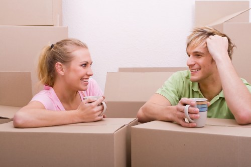 Furniture storage unit in Barnet with neatly arranged household items