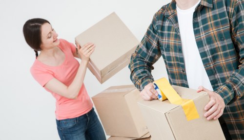 Customer booking storage unit online with documents and key